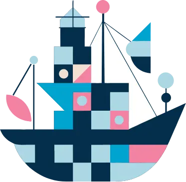 Blue boat Icon